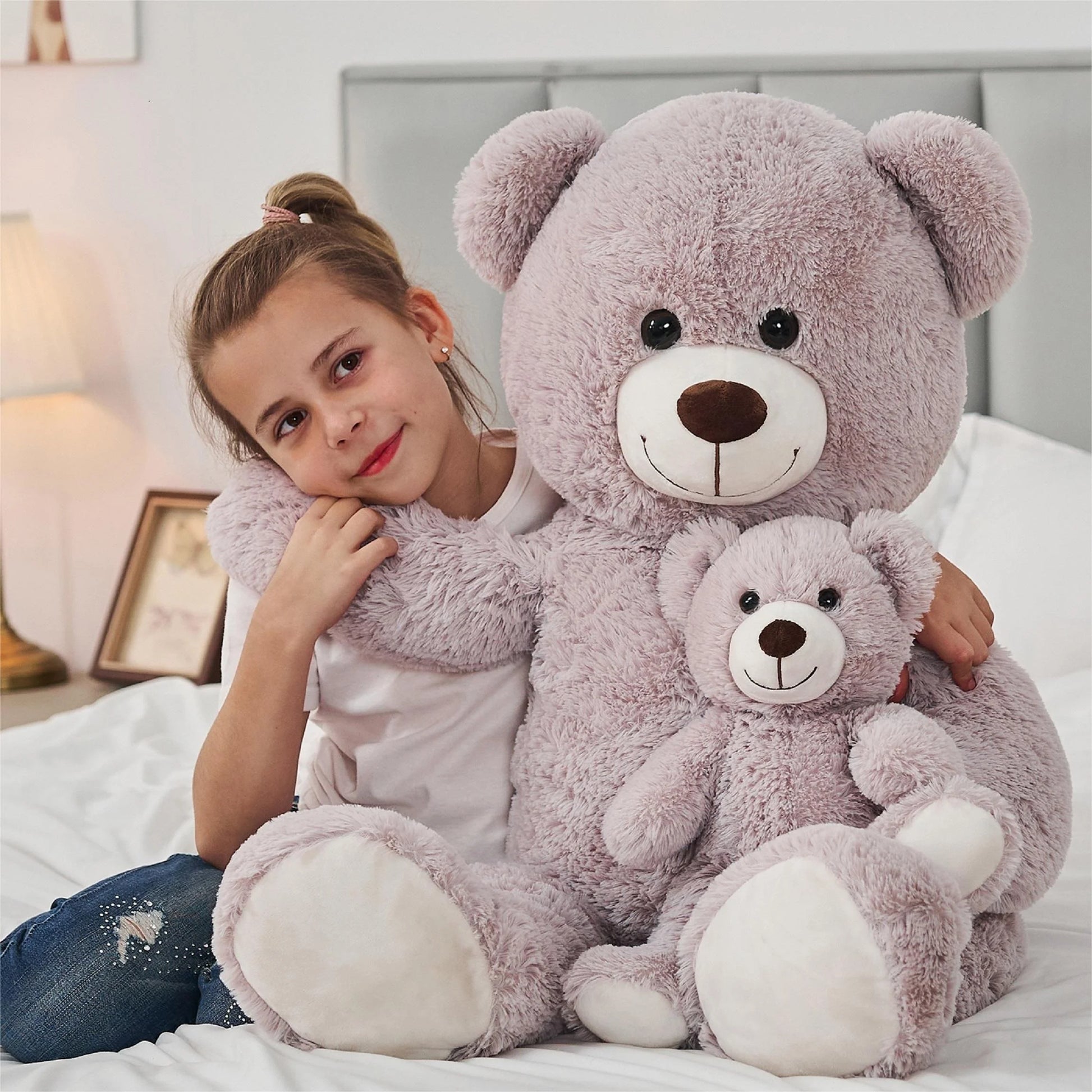 Mommy and Baby Giant Teddy Bear 39" Bear Stuffed Animal Plush Toy