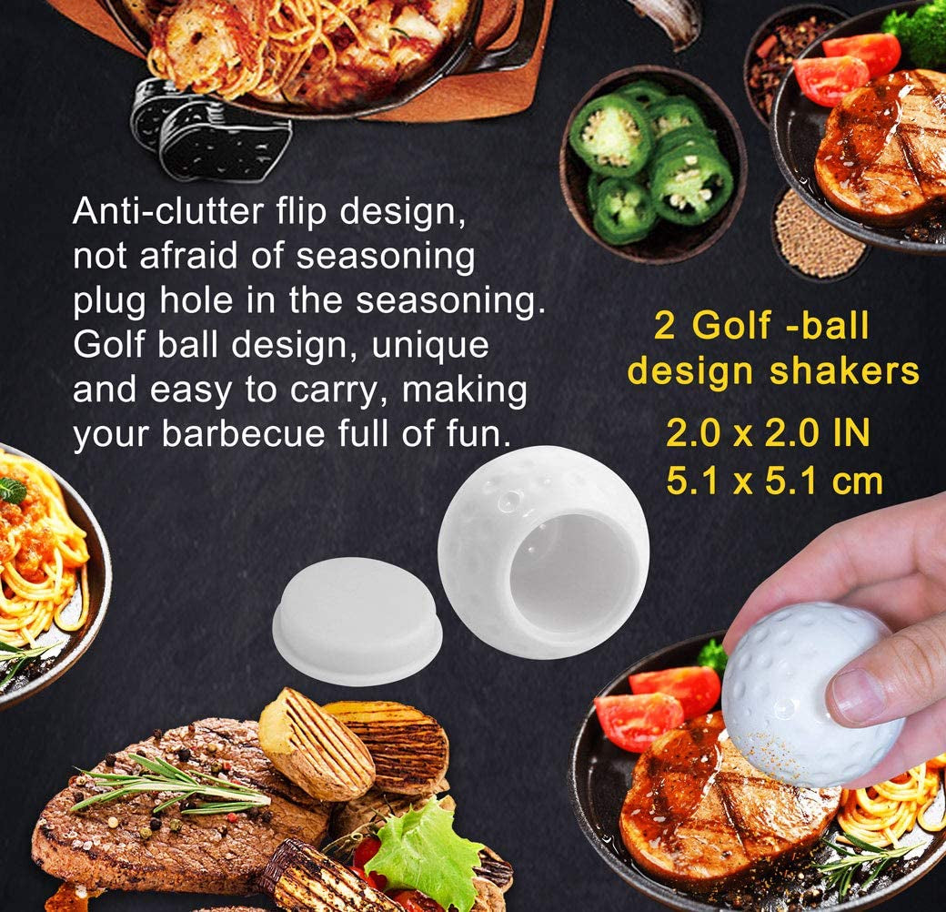 7PCS Golf-Club Style BBQ Tools Set Grilling Tools with Rubber Handle - Stainless Steel Grill Accessories for Outdoor Grill Set Premium Grill Utensils Set Christmas Birthday Gifts for Men Dad